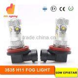 China Supplier 12V H11 Car Fog Lamp Automotive LED Fog Light H11 3535