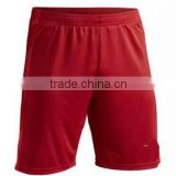Free sample national team football trousers 2016 euro cup red poland soccer shorts