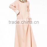 2016 New Muslim Abaya Long Dress Flare Sleeve Islamic Women Clothing thumbnail-3