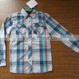 Custom Kids Boys Stylish Outdoor Outwear Brushed Cotton Plaid Long Shirt thumbnail-3