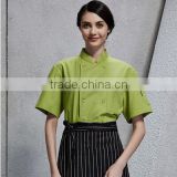 High quality men and women chef jacket green free shipping