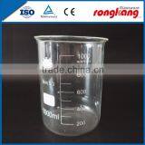 Clear lab glassware beaker