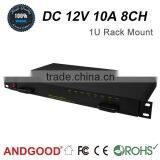 Ac to dc 12V 10A 8ways Rack Mount Cctv Power Supply