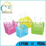 Colorful Small Storage Plastic Baskets With Hook thumbnail-2