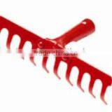 GARDEN RAKE LEAF GRASS RAKE WITH HAND TOOL thumbnail-1