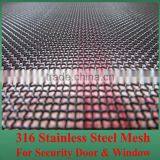 High Quality 0.8mm 11 Strands 316 Marine Grade Stainless Steel Mesh Security Screen With Polyester Coating