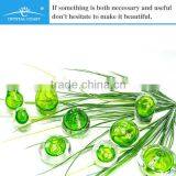 Wholesale Turquoise Aroma Reed Diffuser Bottle; Lady Diamond Shape Hand Blown Glass Perfume Bottles thumbnail-1