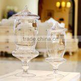 Goblet Decorative Glass Candy Jars With Lid thumbnail-2
