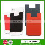 Promotional Gift Phone Card Holder, Custom Logo Silicone Card Pocket With 3M Sticker thumbnail-5