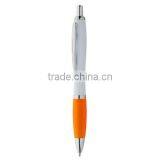 Popular White Promotional Pen With Coloured Rubber Grip Ans Shiny Chrome Parts thumbnail-6