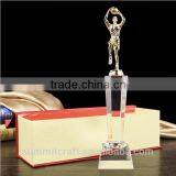 Delicate Metal Figurine Crystal Sports Award Basketball Trophy thumbnail-5