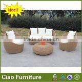 Garden Furniture Outdoor Rattan Outdoor Egg Sofa Set thumbnail-1