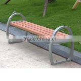 Wholesales Cast Aluminum Wooden Bench Without Backrest thumbnail-2