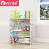 White Wood&Plastic Corner Shelf Home Display Beautiful Shoe Rack thumbnail-3