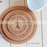 Japanese Paris Tower Cork Coaster Mat Pad Printing thumbnail-2