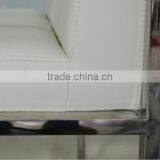 B8002 Stainless Steel Legs pu Leather Covers Dining Room Chair With Arms thumbnail-5