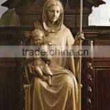 Bronze Virgin Mary Statues With Baby Sculpture for Decoration thumbnail-1
