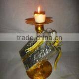 speicial design handmade christmas candleholder indoor decoration metal handicraft