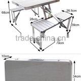 METAL FOLDING IRON TABLE AND CHAIRS WITH ALUMINUM LEGS thumbnail-4