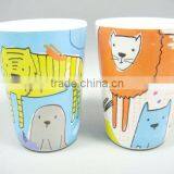 Super Cute Safety Animals Printed Melamine Cup With No Handle thumbnail-2