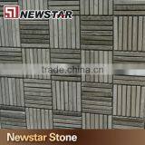 Grey Wooden Marble Mosaic Wall thumbnail-1