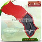 2 Pcs Red Flag Shape Wooden Box Wine Set thumbnail-1