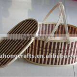 Bamboo Basket With Handle thumbnail-1