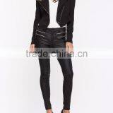High Quality Wholesale Life pu Leather Custom Ladies Jacket thumbnail-5