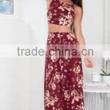 Latest Formal Skirt and Blouse Patterns for Ladies 2017 Summer Beach Fashion Two Piece Sets thumbnail-4