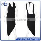 2017 Women's Outfits Crop Irregular Leakage Back Dress thumbnail-1