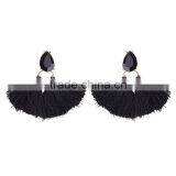 Bohemian Jewelry Rhinestone With Long Colorful Tassel Charms Earrings for Women thumbnail-5