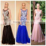 Sexy Backless Mermaid Lace Prom Evening Dress for Young Girls thumbnail-1