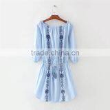 Maxnegio Girl Short off Shoulder Embroidered Dress thumbnail-4