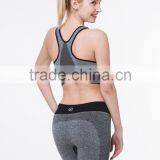 High Quality Mixed Gray Yoga Plain Custom Made Running Bra thumbnail-2