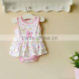 Mom and Bab 2012 Summer Baby Clothes 100% Cotton Embroider Girl Lace Bodysuit thumbnail-1