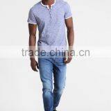 MGOO Top Selling Men's Half Sleeve T Shirt Button Down Plain Slim Fit T Shirt thumbnail-4