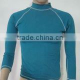 men's rash guard with pbt polyester fabric