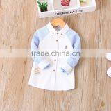 2-7 Years 2017 New Wholesale Autumn Full Sleeve Cotton Stitching Kids Boys Shirt thumbnail-2