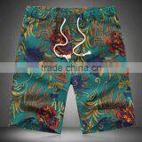 2016 Lattest Design Custom Linen/cotton Mens Printing Beach Shorts thumbnail-3