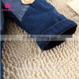 Children Sling Denim Trousers Cartoon Vest Baby Pants Fit 1-2-3T Baby Unisex thumbnail-3