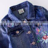 S60597B 2017 Girls Vest Turn Collar Children Clothes Embroidery Waistcoats Long Sleeve Kids Jeans Jackets thumbnail-4