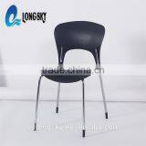 LS-4013 High Quality Wholesale PP Stacking Plastic Chair for Sale Plastic Dining Chair With Metal Legs thumbnail-5