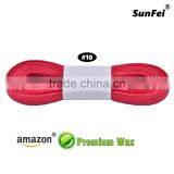 Attractive Heavy-Duty Waxed 7mm Width Flat White Laces for Trekking Walking Hiking Work Cross-Country Shoes - All Size thumbnail-2