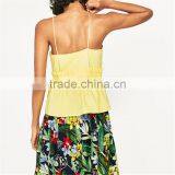 Wholesale Latest Small Sling Shirt Top Designs for Women 2017 thumbnail-5