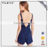Rompers Jumpsuits Women Sexy V-neck Backless Jumpsuits Waisted Lady Rompers Clubwear thumbnail-6