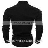 2016 New Wholesale Two Toned Slim Fit Custom Mens Casual Dress Shirts thumbnail-4