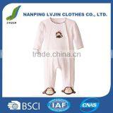 Cotton Newborn Jumpsuit With Feet thumbnail-1