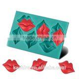 High Quantity Eco-friendly Safty Lips Shape Silicone Chocolate Mould,soap Mold,diy Cake Mould thumbnail-1