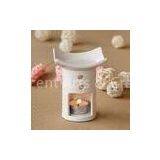 White Ceramic Fragrance Aromatherapy Oil Burners With Candle Gift Set OEM / ODM TS-CB061 thumbnail-1