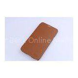Slim Leather Mobile Phone Covers Coffee For Samsung I9000 Washable thumbnail-1